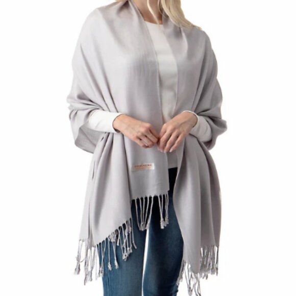 Pashmina Shawl in Silver - Picture 1 of 1